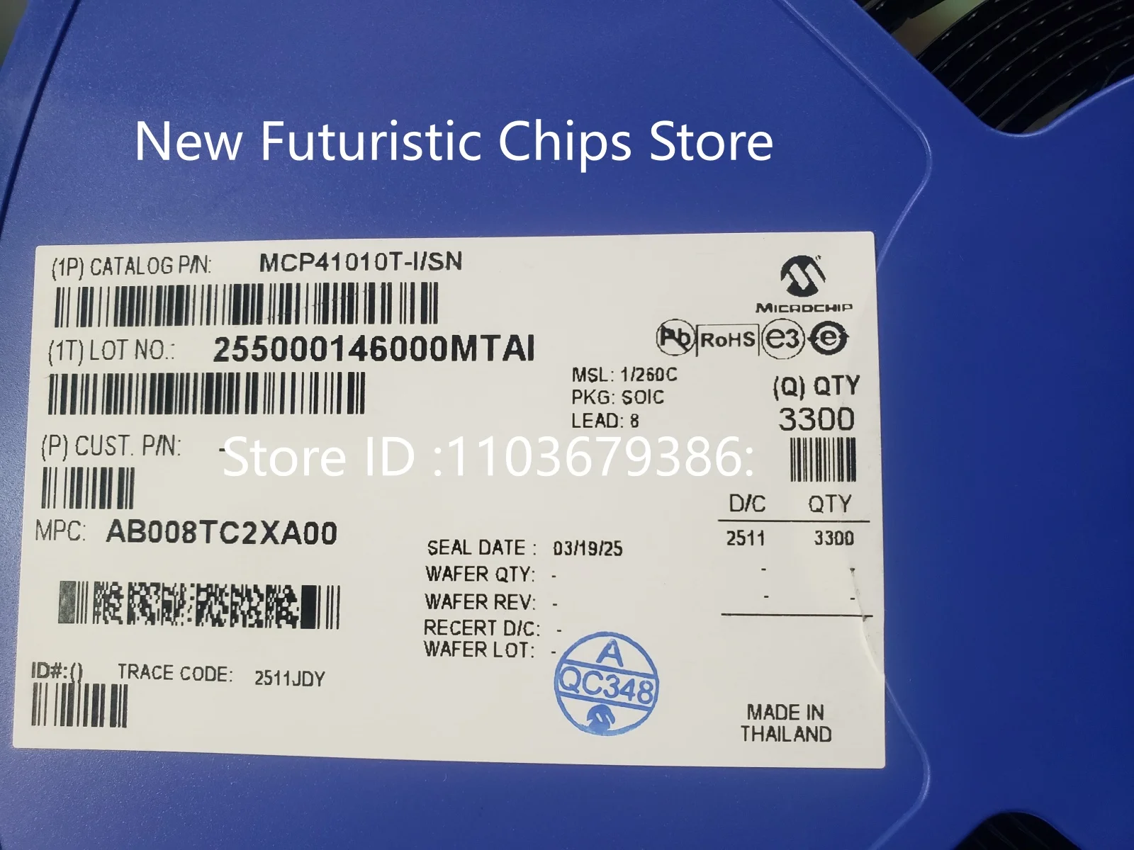 5-100PCS MCP41010T-I/SN MCP41010 SOP8 New Original Volatile Digital Potentiometer