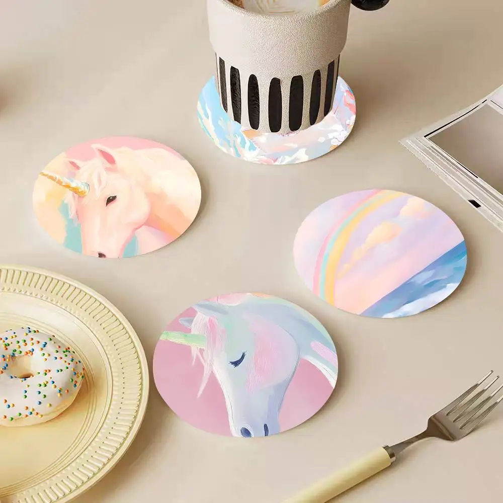 Cute Ocean Animals Watercolor Wooden Coasters Heat-resistant And Non-slip Suitable For Restaurants And Cafes And Make Great