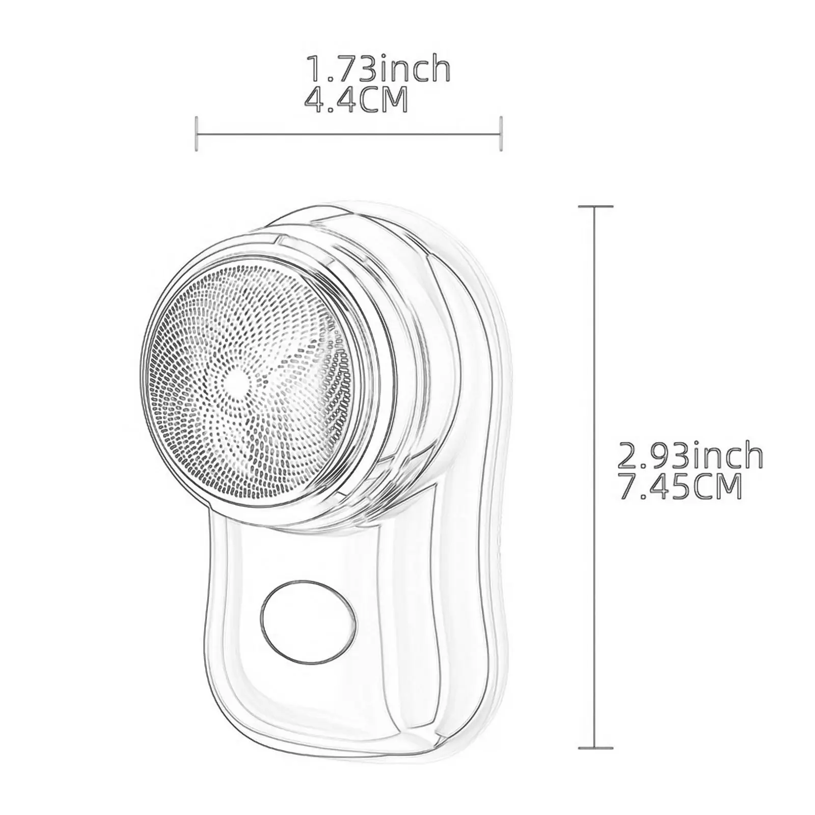 6x Portable Men's Grooming Tool for Precision Beard Trimming