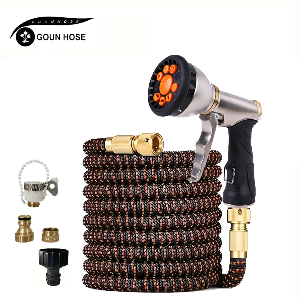 

Garden Water Hose Reel Expandable Watering Hose High Pressure Flexible Car Wash Watering Garden Irrigation Magic Hose Pipe