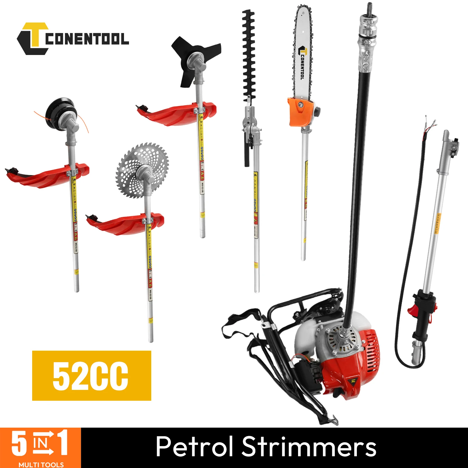 Der perfekte Benzin-Strauchschneider für schwere Arbeiten – Meine Erfahrung mit dem 52 cc 5-in-1 Modell