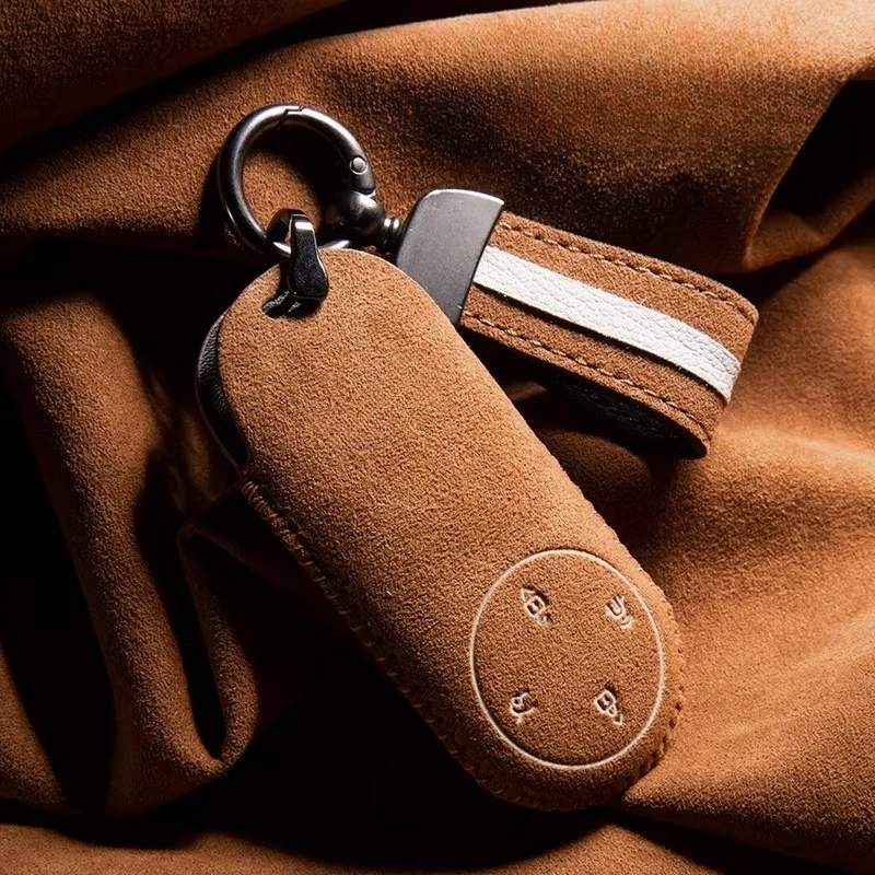 For AITO M8 M9 M7 Keychain High-end Suede Car Ultra/Max Version Shell Buckle New Model