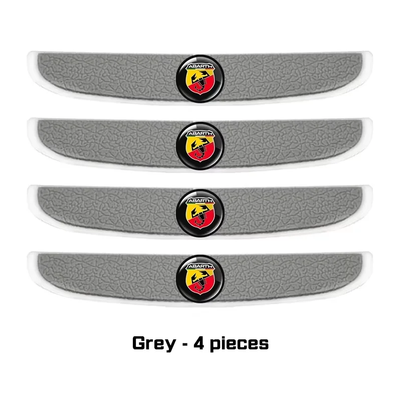 4Pcs Car Mirror Door Guard Sticker Suitable for Abarth 500 Tipo Panda Argo FR Rubber Anti Scratch Protection Accessory