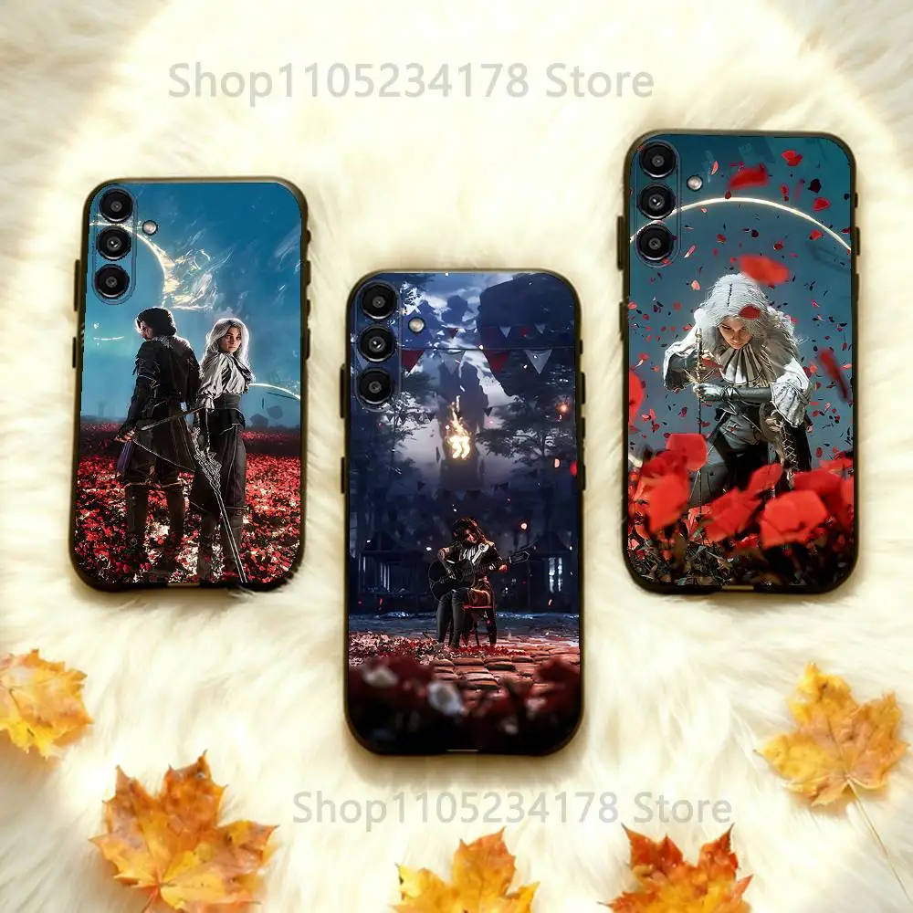 

Phone Case For Samsung Galaxy A73,31,32,72,41,53,52,71,22,5G,Note,J7,8,9 Clair O-obscur Expedition 33 Soft Black Cover