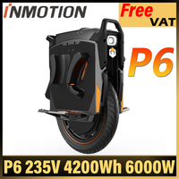 2025 INMOTION P6 235V 4200Wh 50S Battery 6000W Motor IPX6 Weatherproof Suspension 90mm Max Speed 150 km/h Electric Unicycle