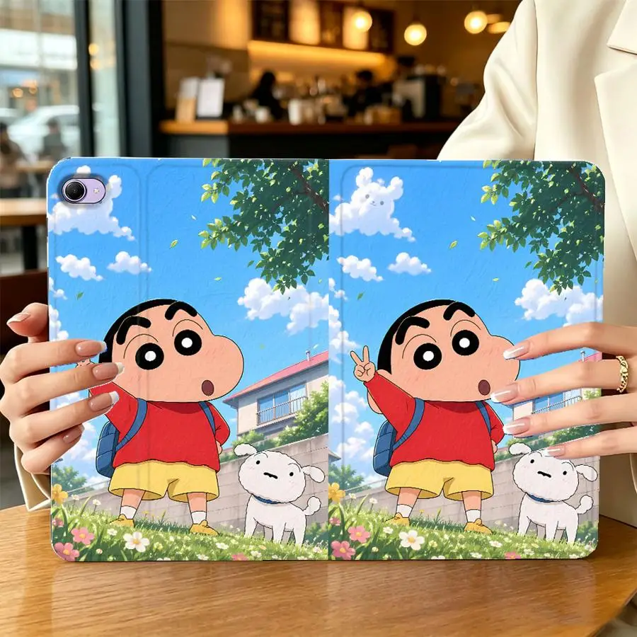 with Pencil Slot Case for Xiaomi Pad 6s Pro 7 Ultra Redmi Pad SE K Pad 8.8 9.7 12.4 Inch Pad 5 6 7 8 Pro Crayon Shin-Chans