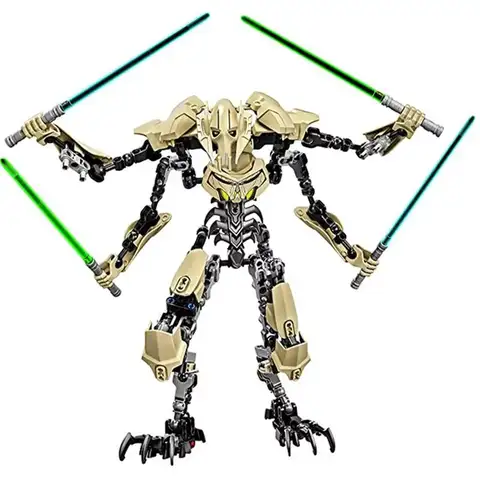 Quente 32cm ksz714 estrela brinquedo anime figura de ação robô grave com sabre de luz punho combate modelo blocos de construção presentes