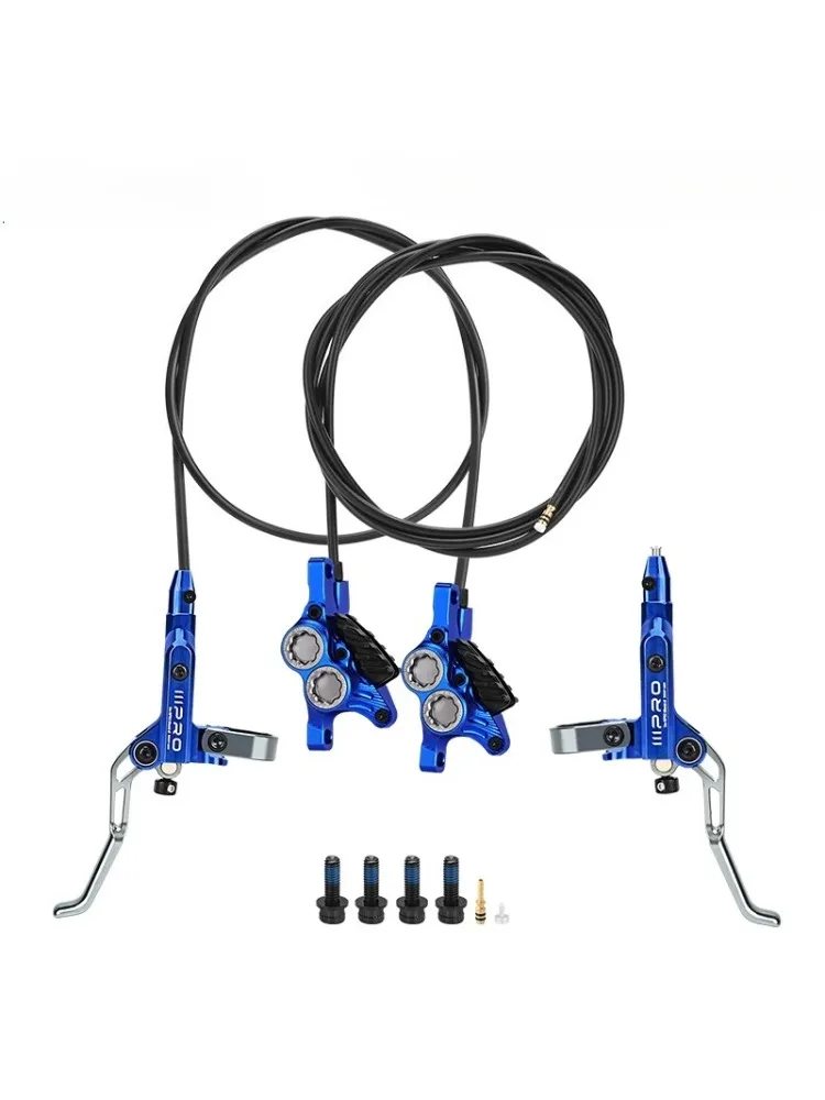AliExpress MEROCA IIIPRO C5X4 Ultralight 4 Piston Bicycle Hydraulic Brake 850/1550mm MTB Brake Cooling Oil Pressure AM DH Road Bike Disc Brake