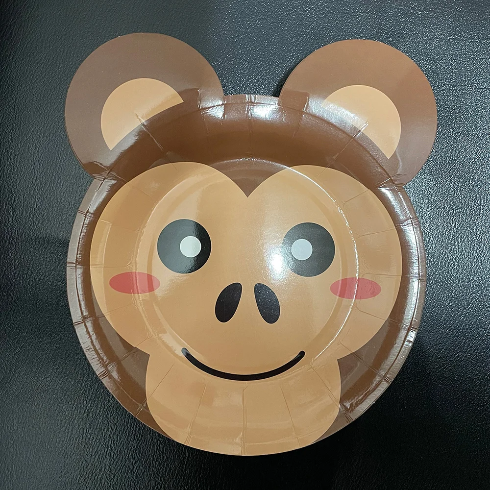 Affen-Folienballons Tier-Partyballons Cartoon-Waldtiere Dschungel-Safari-Thema Kindergeburtstags-Partydekoration ﻿ – Detail 2