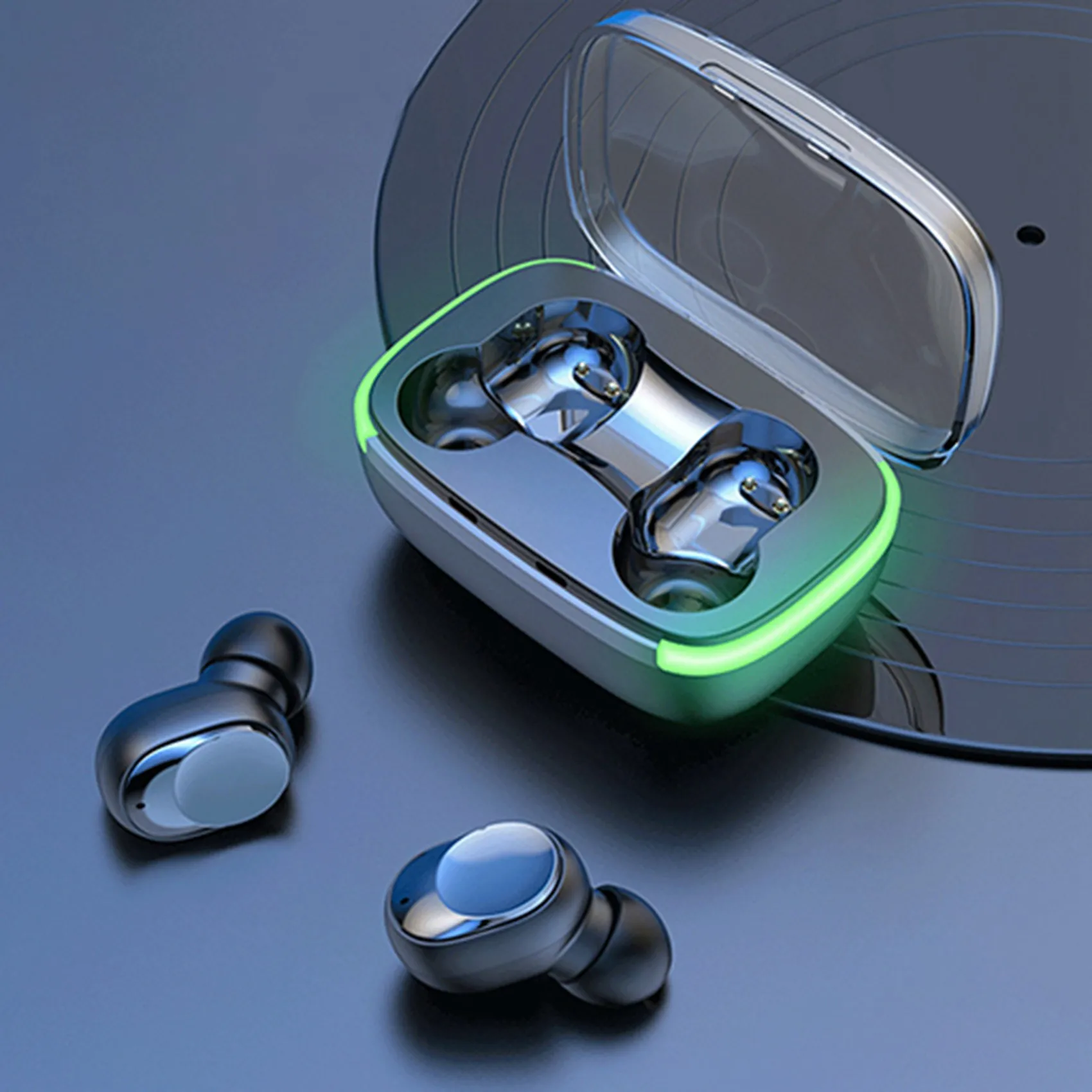 Auriculares inalámbricos por Bluetooth, Mini auriculares intrauditivos estéreo para juegos deportivos
