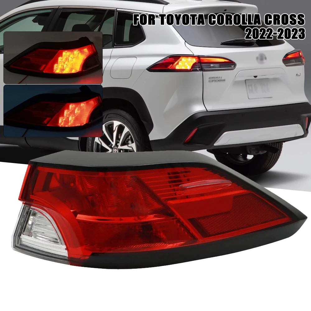

LED Rear Tail Light FOR Toyota Corolla Cross XLE 2022-2023 Car Signal Brake Lamp Bumper Warning Light