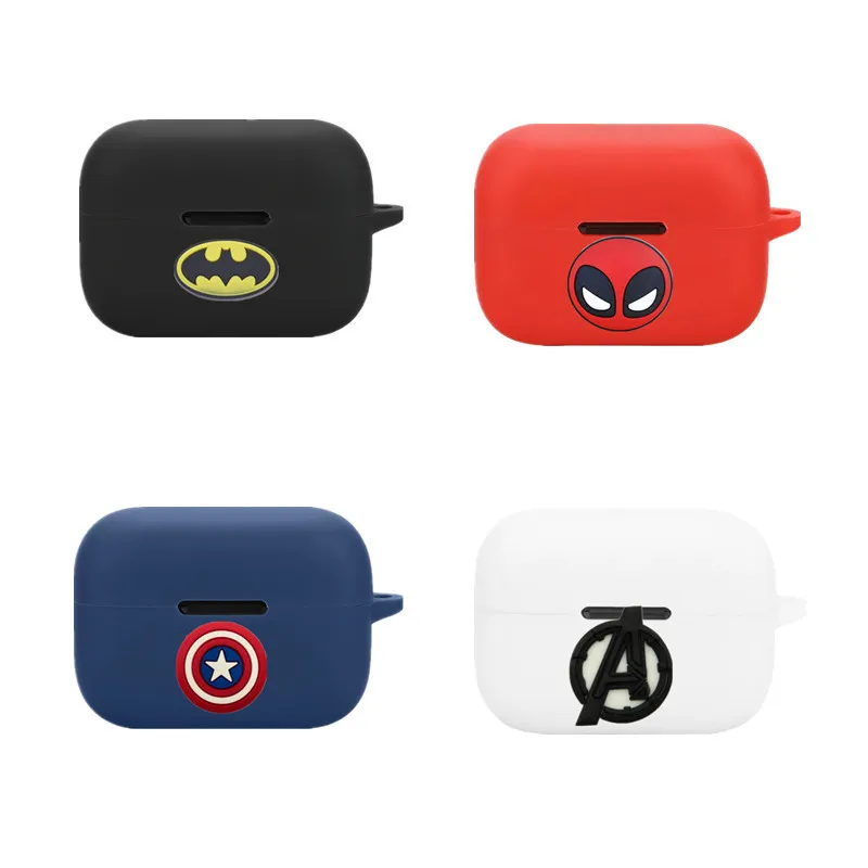 Bandai Marvel Kopfhörerhülle für Anker Soundcore Aero Clip Cartoon Silikon Wireless Earbuds Ladebox Schutzhülle