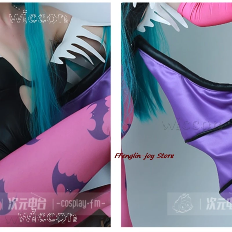 Disfraz Halloween AMiccos Game Tumes Women's Game Heart Hollow Top Morrigan أزياء تنكرية Mujer niña