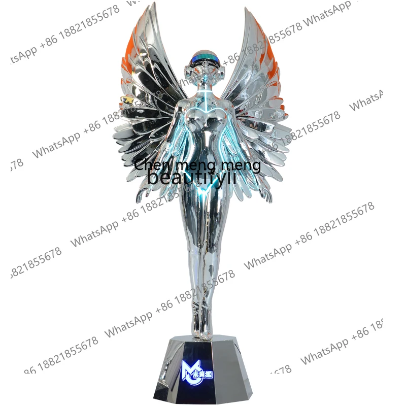 Bar night game KTV photo clock in decorative model electroplating trendy character ornament