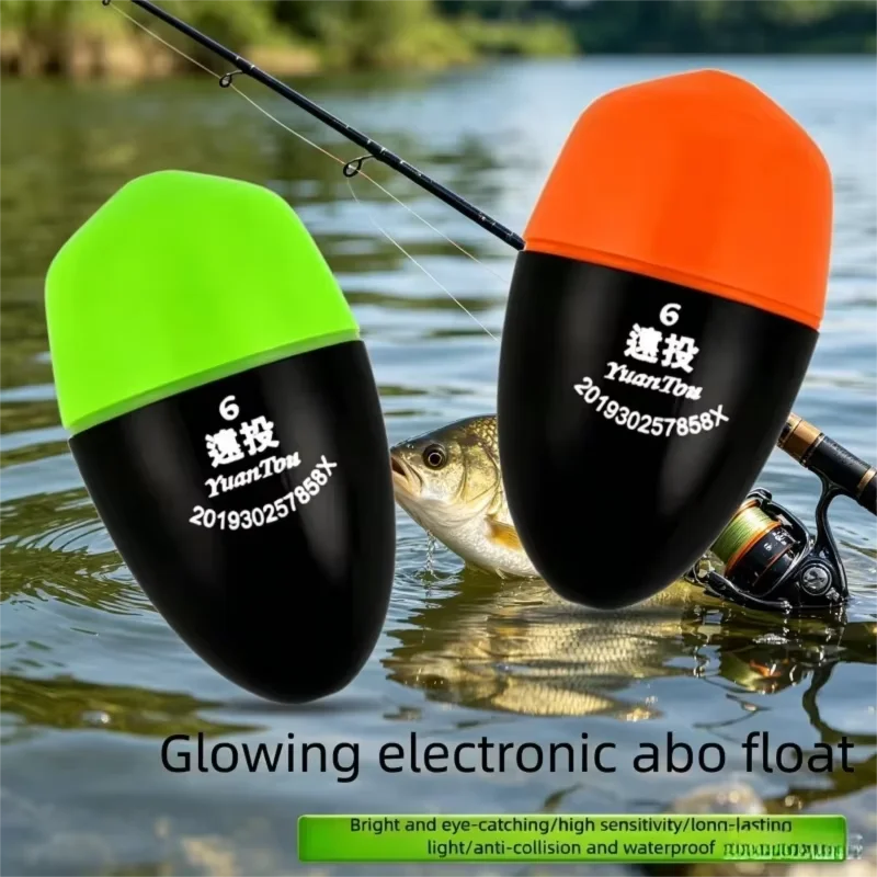 Flotador Luminoso para Pesca en el Mar con Orificio, Flotador Fluorescente para Pesca en el Mar, Flotador con Orificio Luminoso, Indicador de Pesca con Mosca DYF01