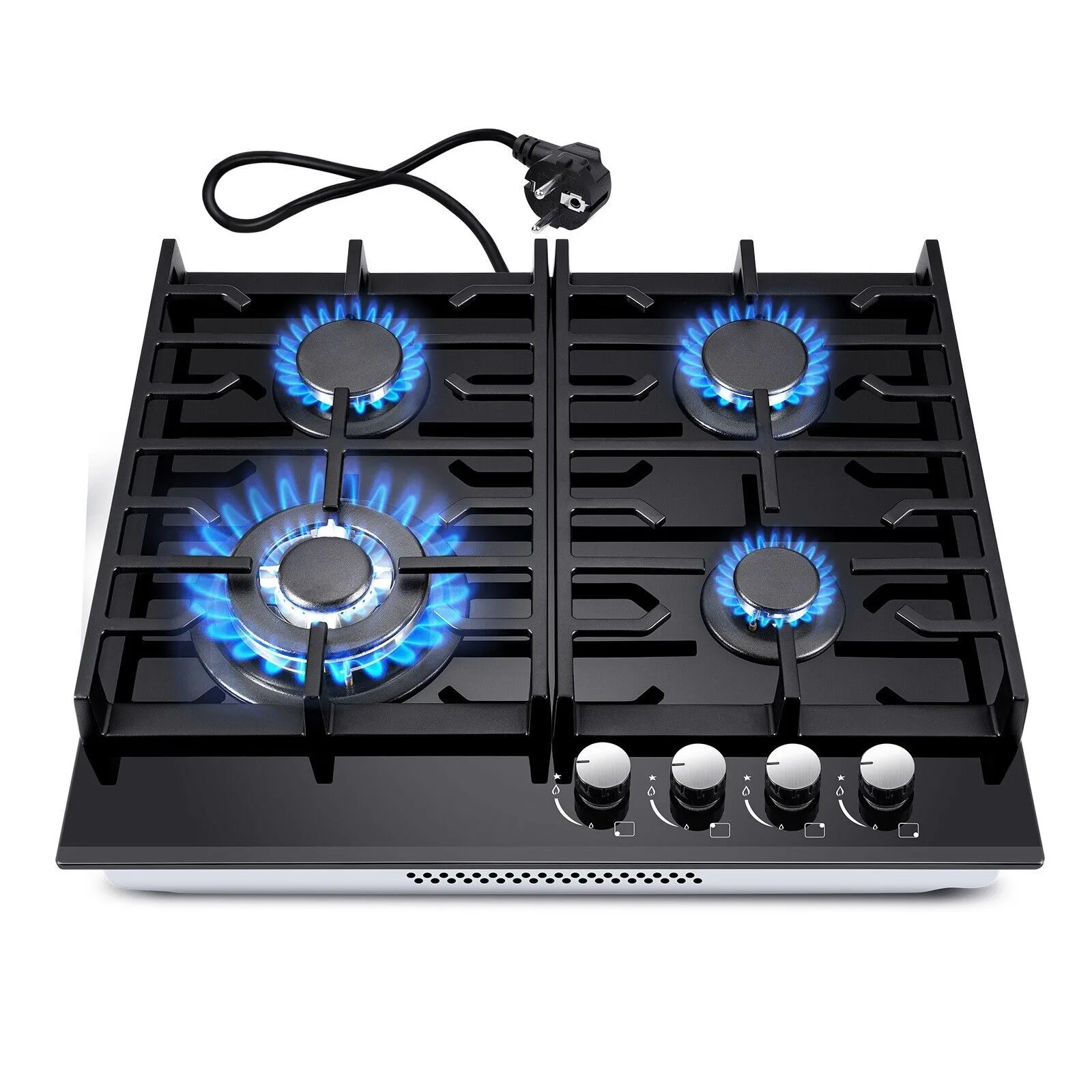 TopStrong 4-burner glass ceramic built-in stove natural gas Propanga gas hob EUGCT-B04