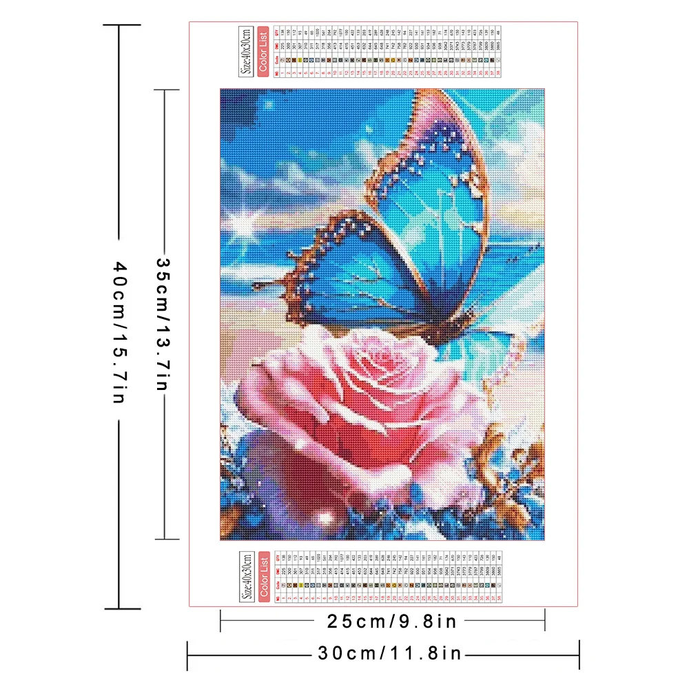 AZQSD Diamond Painting Butterfly Animal Mosaic Needlework Full Drill Embroidery Sale 30x40cm Handicrafts Diy Gift Art