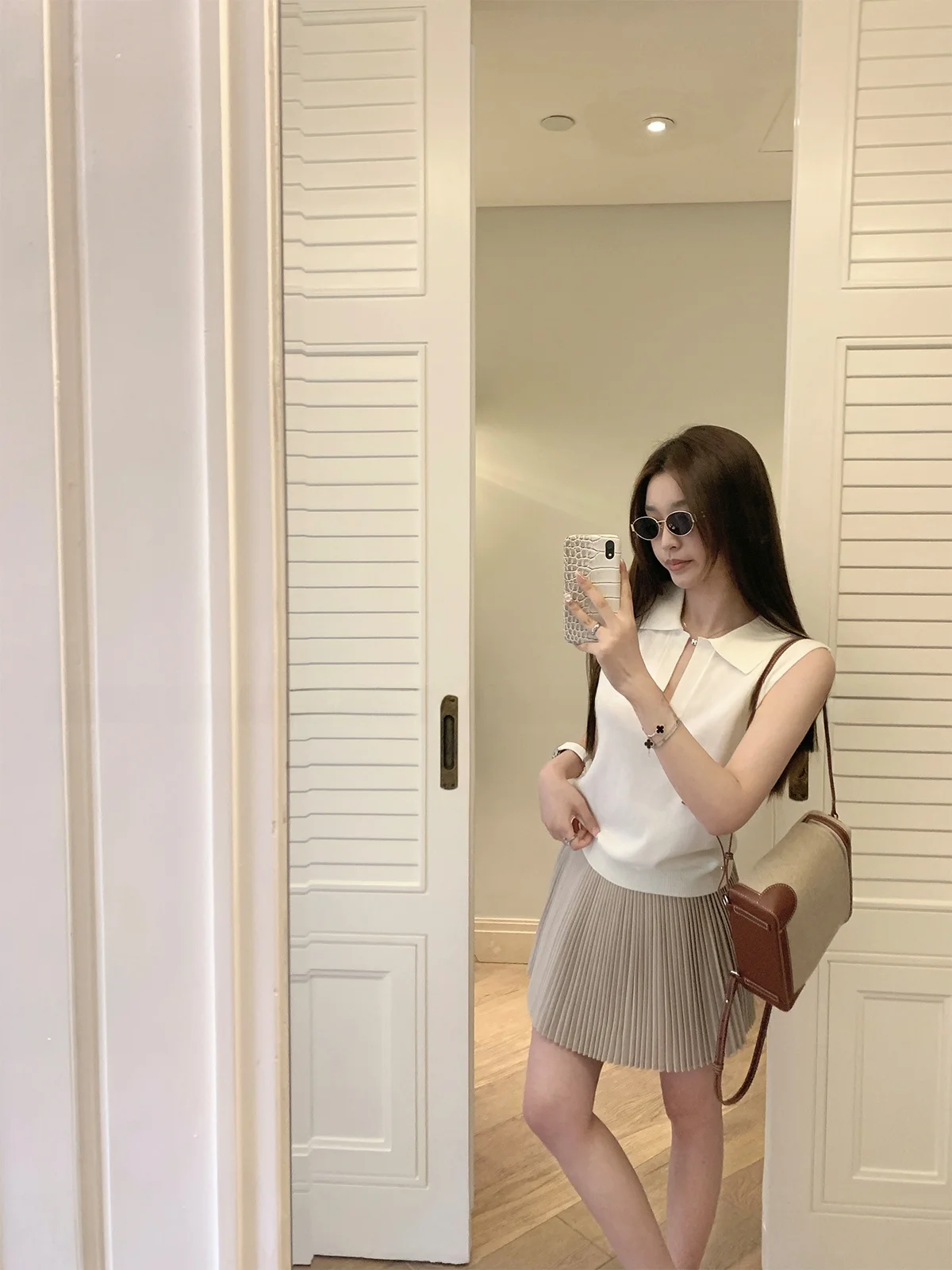 

Женская легкая плиссированная юбка А-силуэта с высокой талией, миди, пастельных тонов, повседневная, весна-лето, с внутренними шортиками