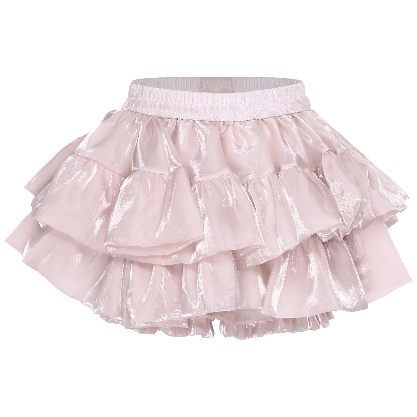 

Женская стильная Радужная многоуровневая юбка в стиле стимпанк в стиле Лолиты, брюки-кюлоты под шортами, пышная юбка Y2K, аниме, готический костюм