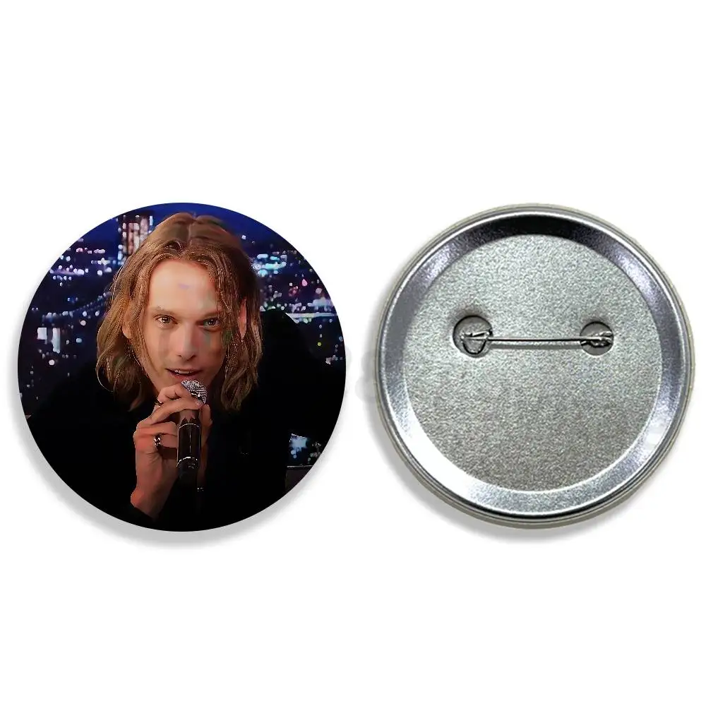 Actor J-Jamie Campbell Bower 58mm Badge Brooches on Backpack Clothes Handmade Round Enamel Pins for Jewelry