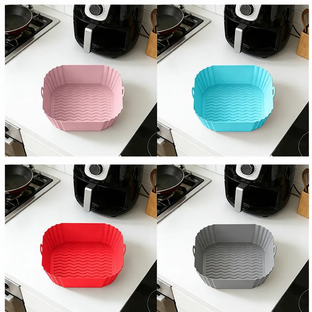 Herbruikbare siliconen luchtfr - Kitchen Essentials Baking Tray recensie en prijs