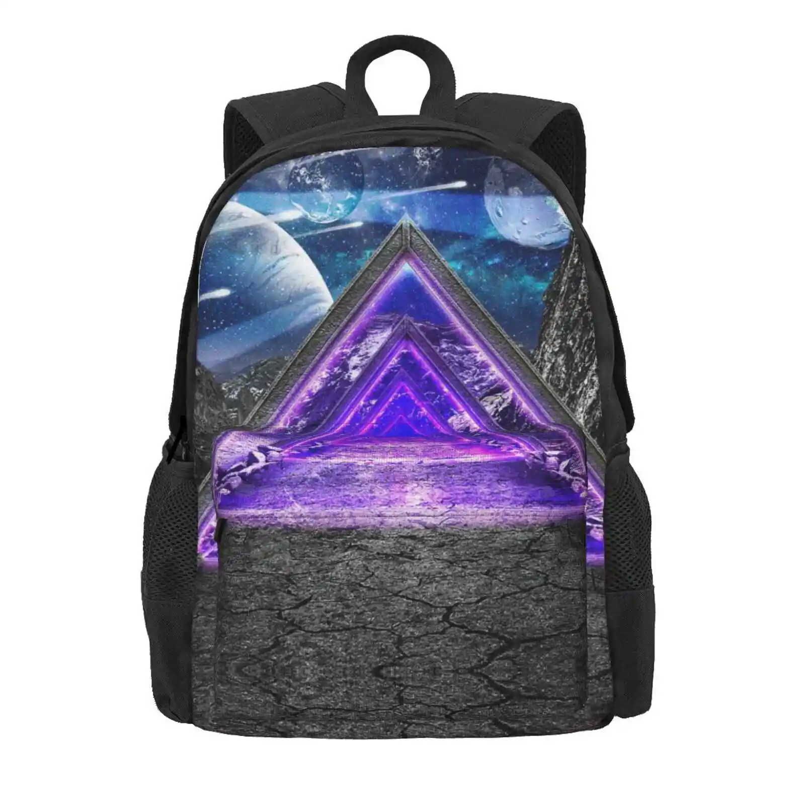 Dimension Hot Sale Schoolbag Backpack Fashion Bags Dimension Path Pyramid Portal Space