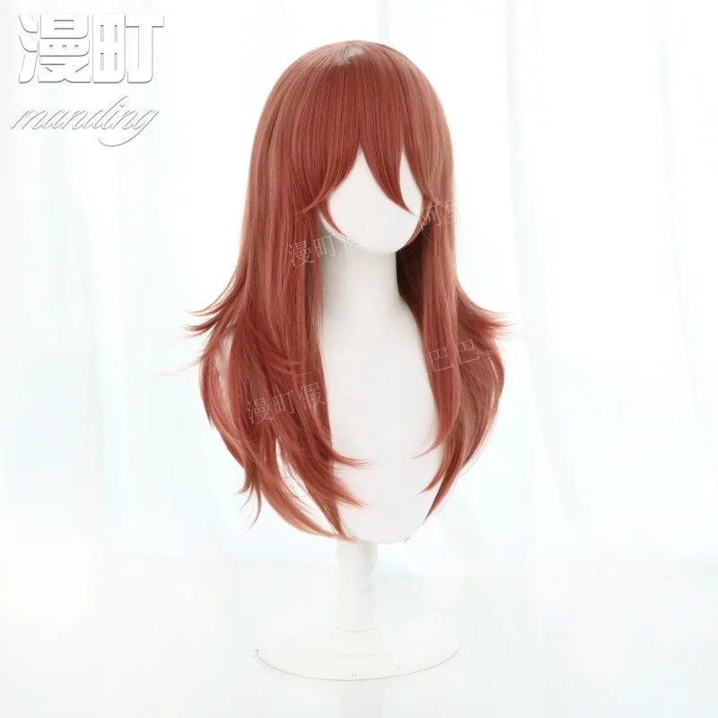 チェーンソーマン チェーンソーマン 天使悪魔 ダークオレンジ リバース50cm cos ウィッグ