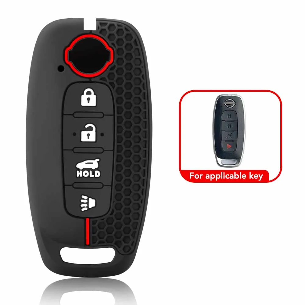 Silicone key Prtoective Skin Case holder Cover for Nissan X-trail t33 Kicks Qashqai J12 Juke Teana Altima Ariya 2023 2024 Remote