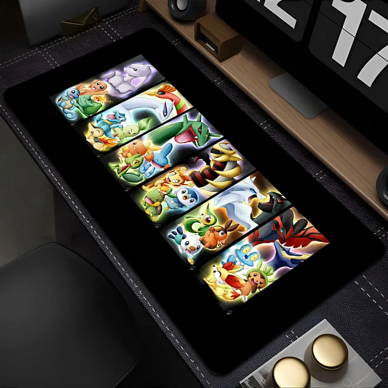 

High-Quality Mouse Pad rubber table Gamer Desk mat P-Pokemon Computer Keyboard Pad gaming Design sense carpet Rubber PC Mousepad