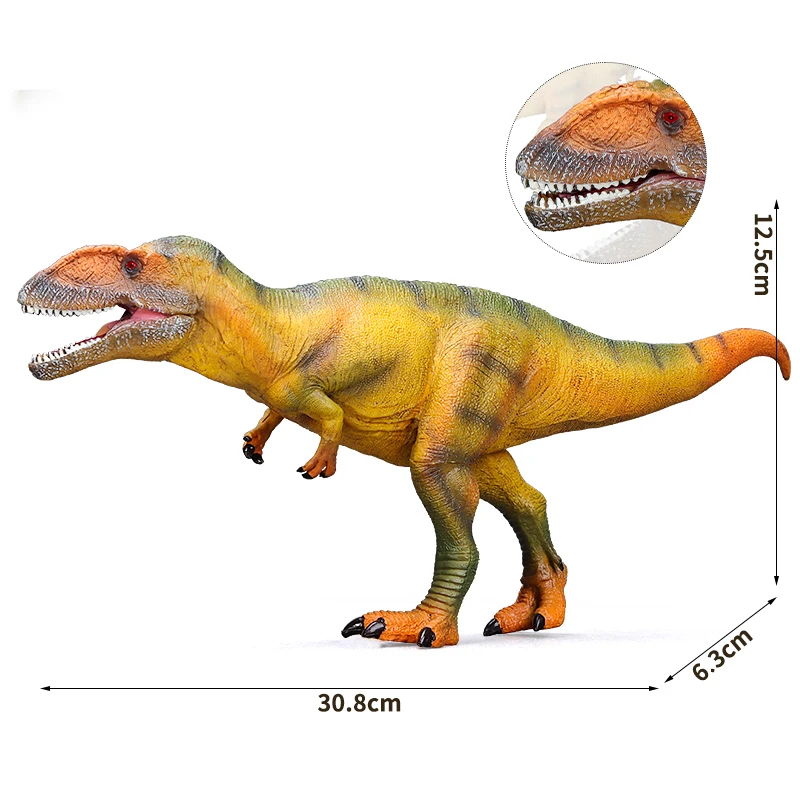 ฟิกเกอร์คาร์คารอโดนทอซอรัส - ฟิกเกอร์ไดโนเสาร์ยุคจูราสสิค - ของเล่นเสริมพัฒนาการสำหรับเด็กชาย เด็กหญิง และเด็กอายุ 3 ปีขึ้นไป