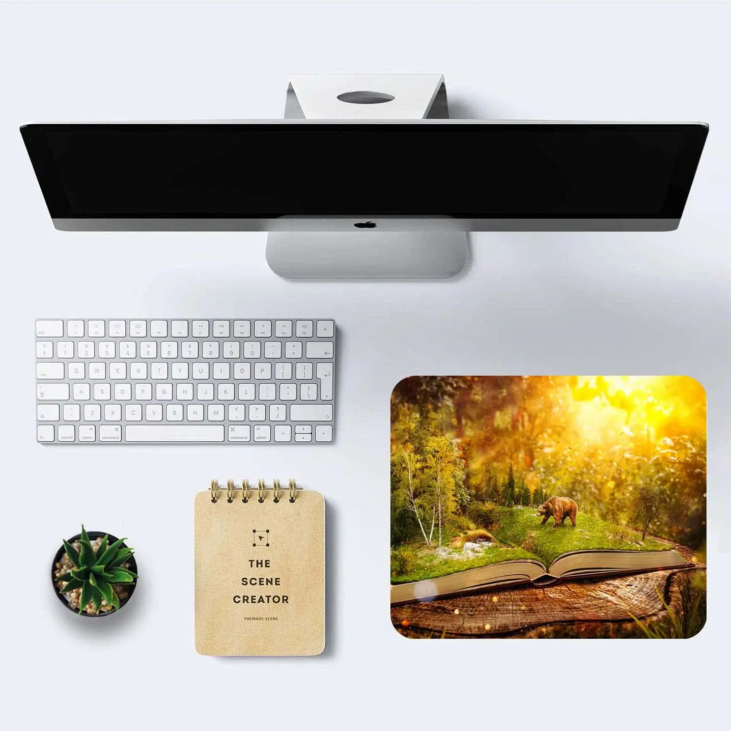 High Quality Vintage Bear Art Design Printing Lock Edge Mousepad Gamer Mouse Mat Keyboard Mats Desk Pad 22x18cm For Computer