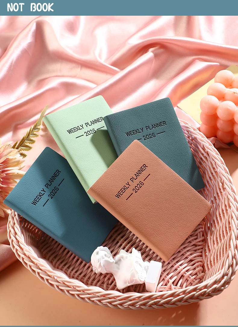 A7 Daily Planner Notebook Morandi PU Cover 12