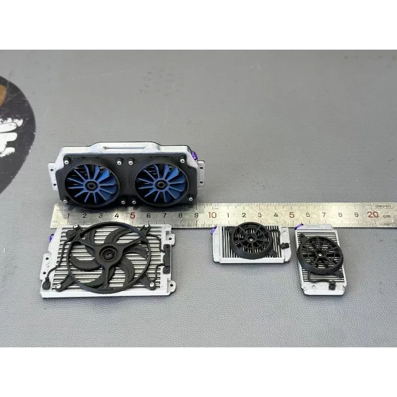 RC Crawler Scale Decor Parts Cooling Fan Radiator Tube Chassis Ornament custom size for 1/10 1/8 RC Model Simulation Accessories