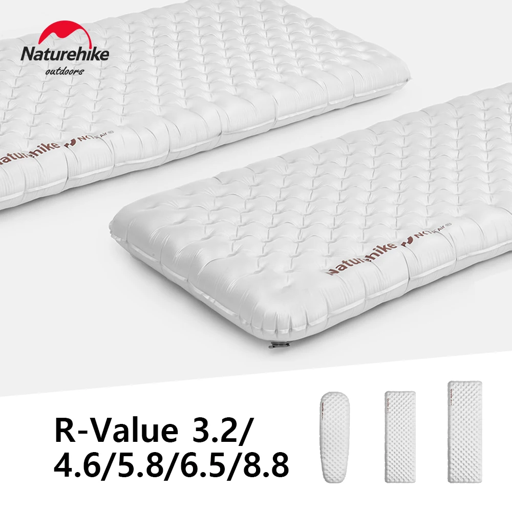 Naturehike Şişme Mat 3.2/4.6/5.8/6.5/8.8 R Değeri Ultralight Kamp Uyku Pedi Açık Şişme Mat Nem geçirmez Paspaslar