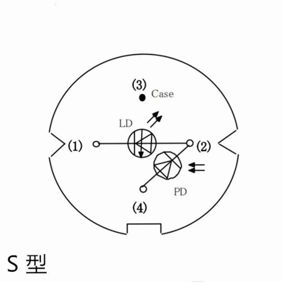 Laserdiode 1550nm 5Mw Φ 5.6Mm Laserdiodes Voor-56 4-Pins