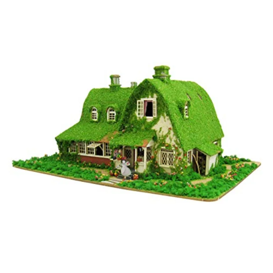 

Модель 1/150 из серии Studio Ghibli: Домик Кики и Гиги (Дом Окино) MK07-22, бумажная модель-сцена с красочными элементами