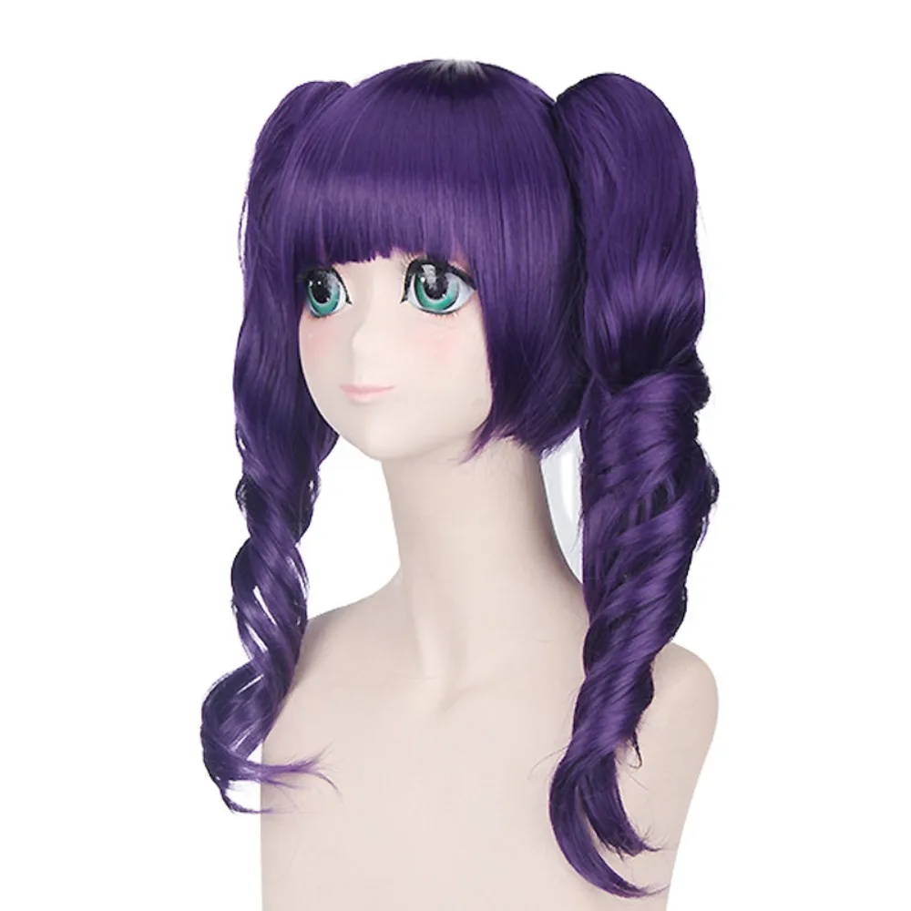 Perruque de Cosplay à l'eau de javel Kyoraku Shunsui, cheveux bouclés, fleur de ciel, os sauvage, Anime pour hommes et femmes