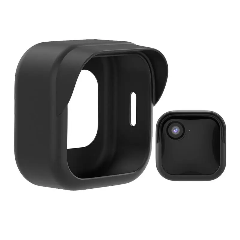 Silicone Security Camera Protective Case Cover Brim Design Weather-Resistant Camera Cover forBlink Outdoor 4 (4th Gen)