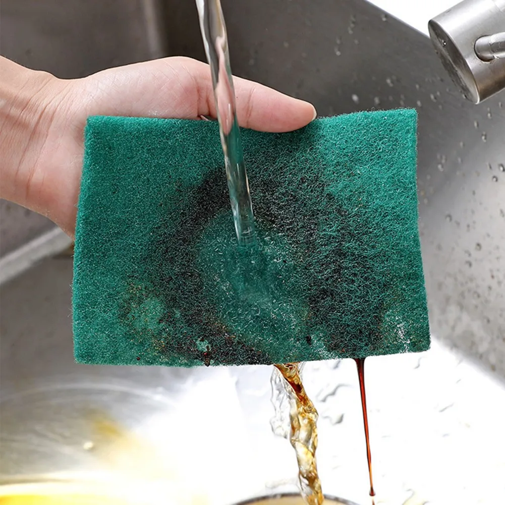 5/10pcs Dishwashing Sponge Kitchen Accessories Magic Cleaning Rub Pot Rust Focal Stains Sponge Removing Kit Cleaning Brush