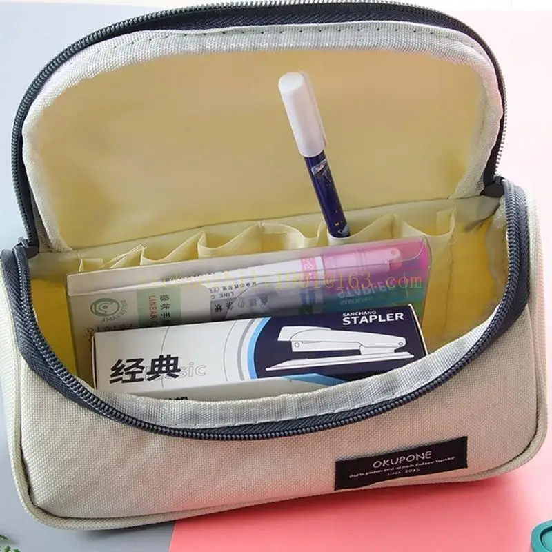 62KA Oxford Compartments PEN BEACT مع هدية حقيبة تخزين ZIPPER للطلاب