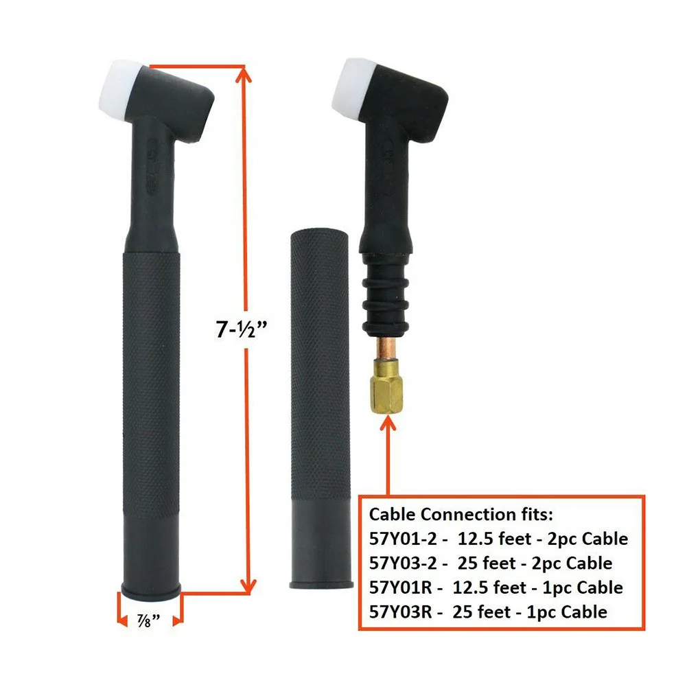

1pc TIG Welding Torch Tip 17 Series TIG Welding Torch Head Body 150 Amp Air Cooled Model WP-17/WP-17F Power Tools Accessories