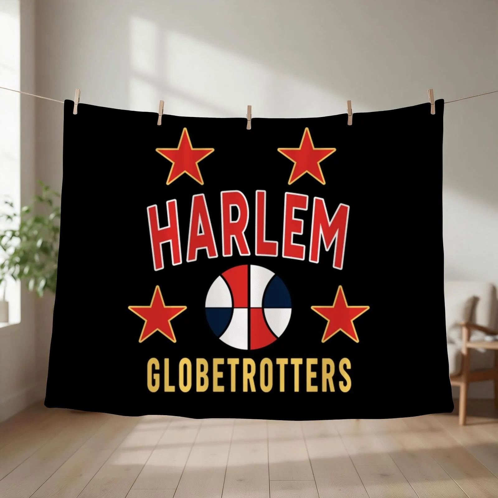 Harlem Globetrotters T-ShirtGo Trotters! (full color) Throw Blanket Bed covers Blankets For Bed manga christmas gifts Blankets