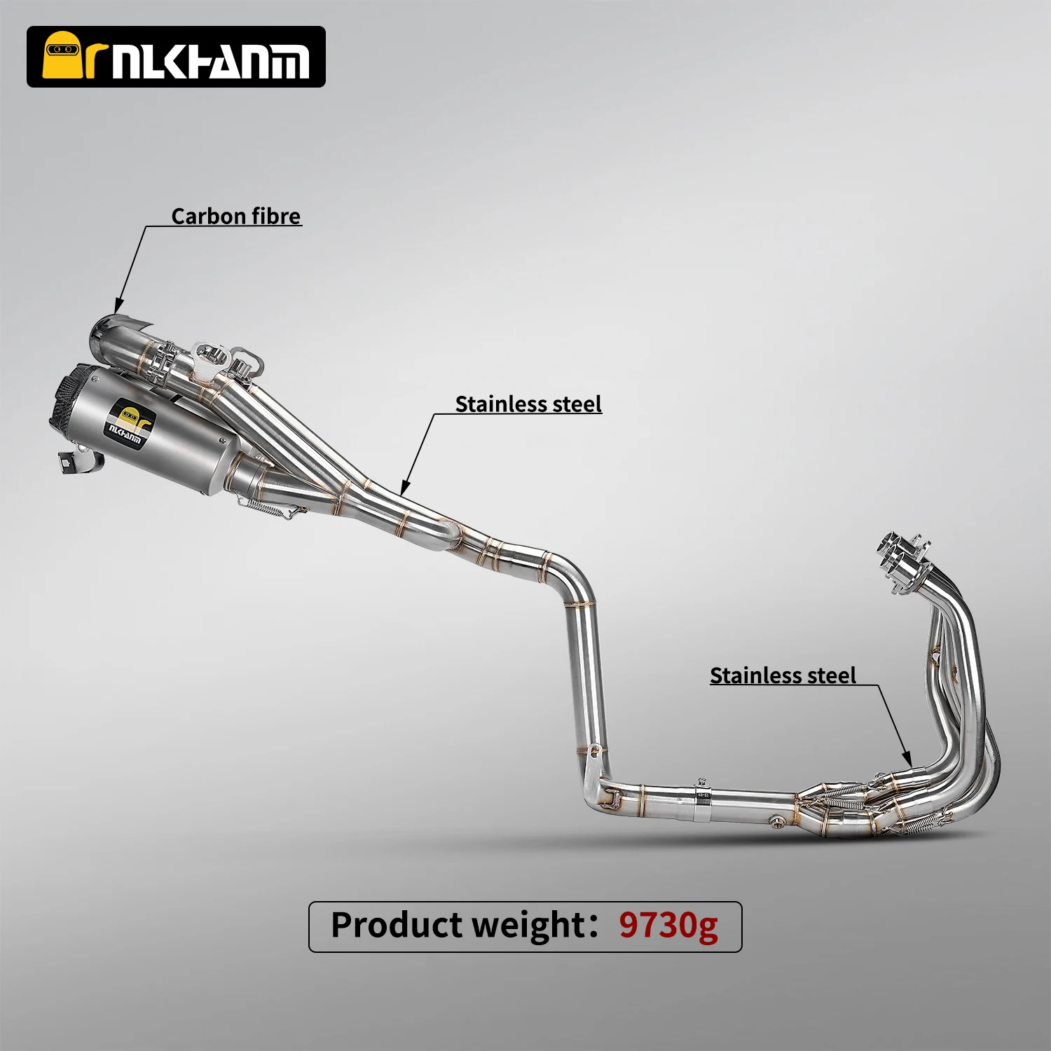 Motorcycle exhaust system stainless steel high-performance modify for ZX25R ZX25RR