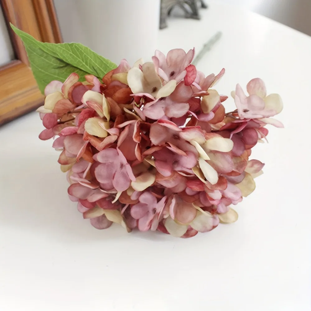 

Single Plastic Artificial Hydrangea Vase Arrangement Photography Props Artificial Silk Flower Simulation Flower