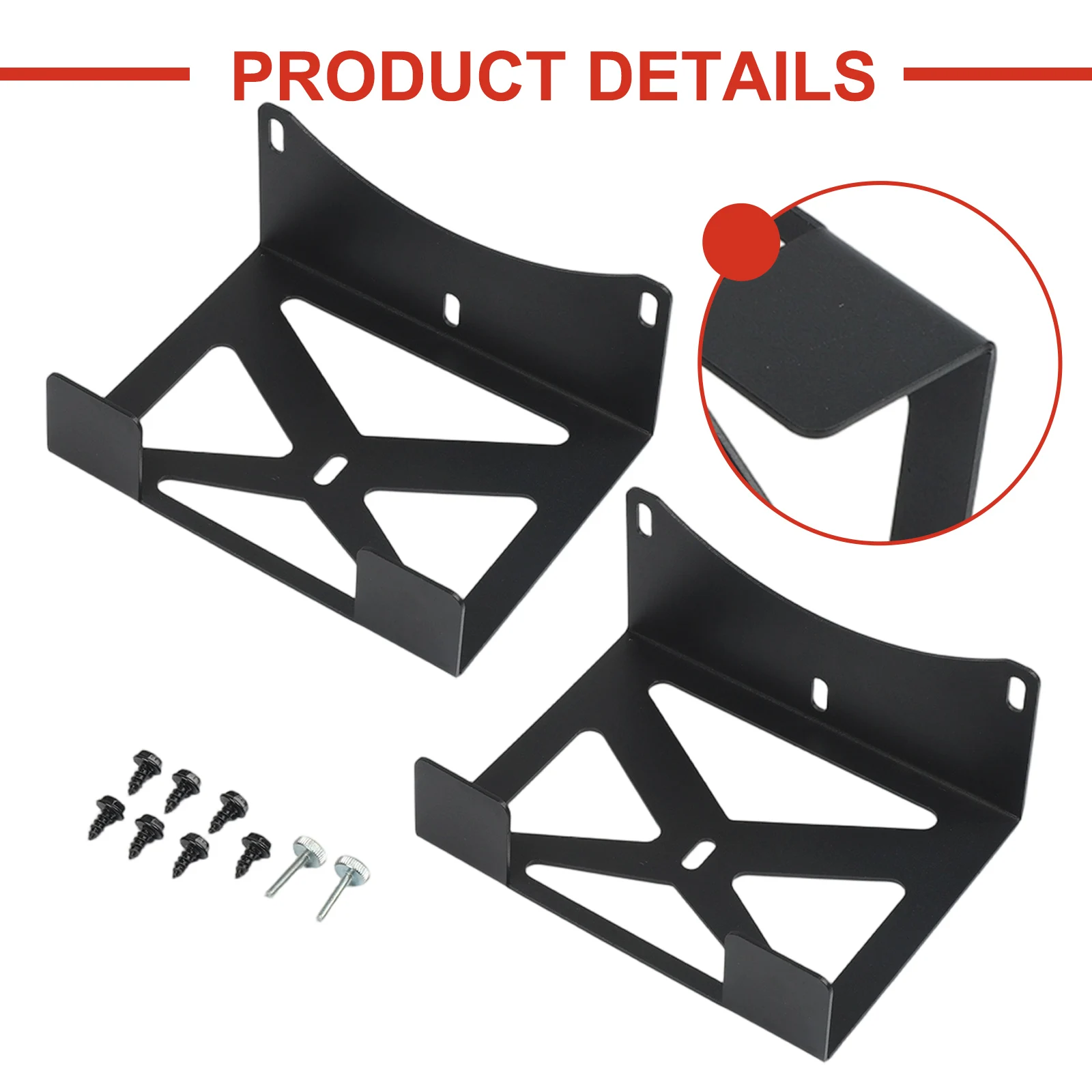 For PS5 Under-Desk Metal Storage Bracket Space-Saving Long-lasting Game Console Storage Base Organizers Holder Game Accessories view 4