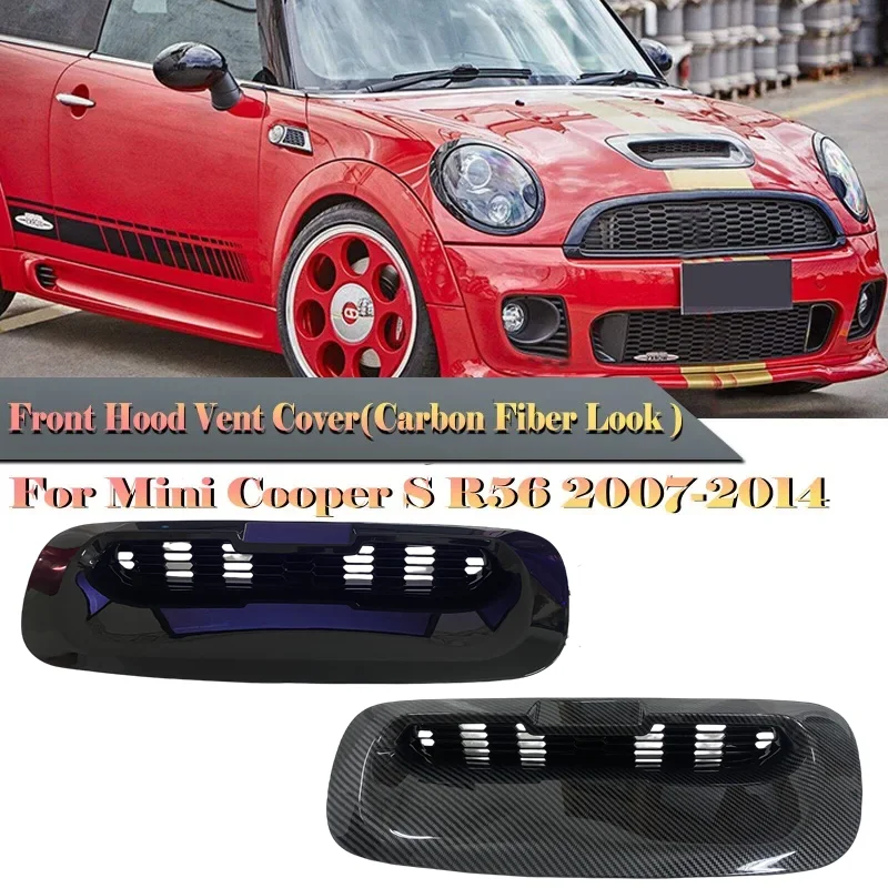 Front Engine Bonnets Hood Vent Scoop Air Outlet Cover Trim For BMW Mini Cooper S R55 R56 R57 R58 07-13 Replacement Bonnet Grille