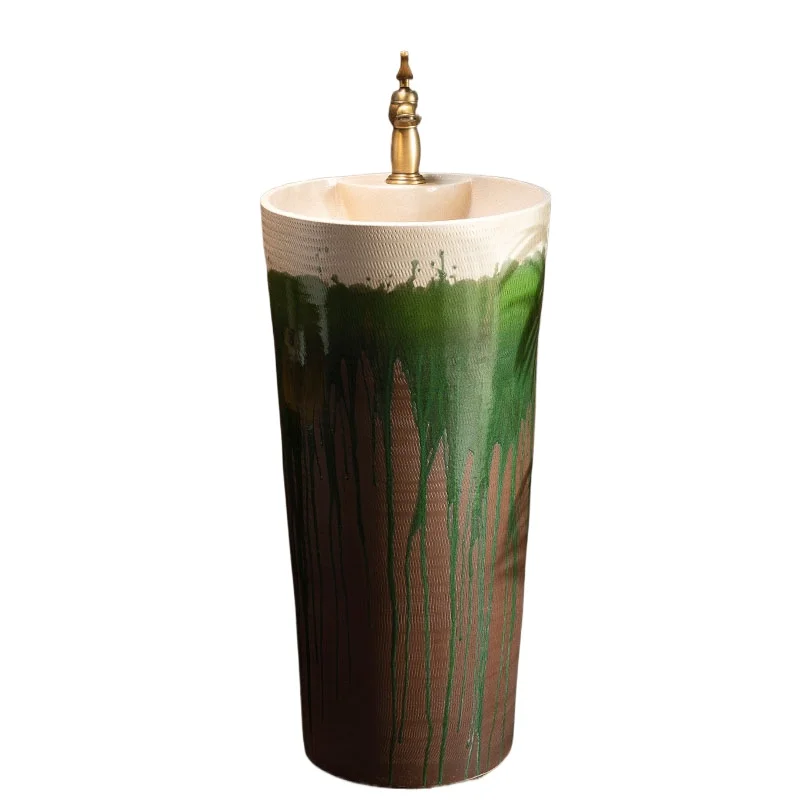 

Column type washbasin courtyard balcony washbasin integrated washbasin floor type