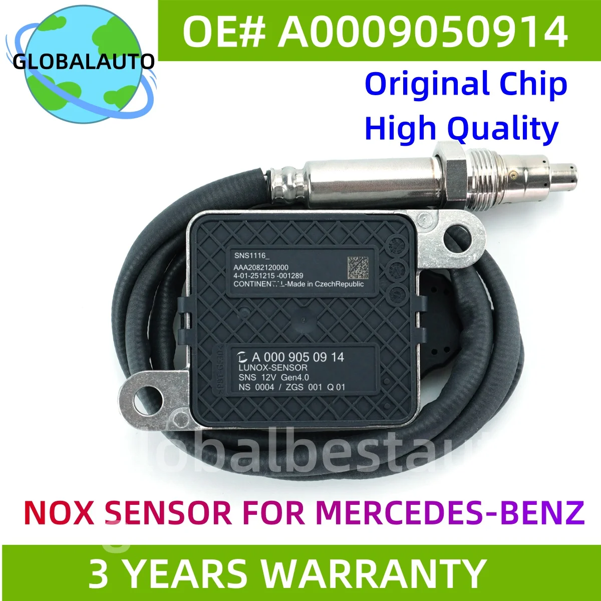 

A0009050914 0009050914 Original New Nitrogen Oxide Nox Sensor For Mercedes-Benz W177 W205 S205 W213 W447 C117