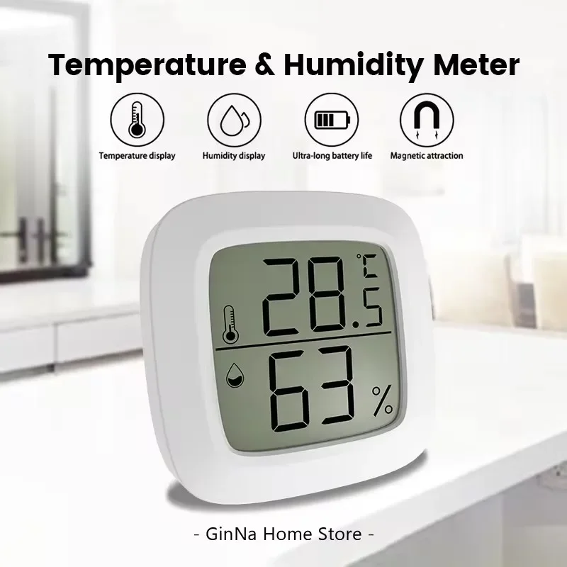 Mini LCD Digital Indoor Convenient Temperature Sensor Humidity Meter Gauge Instruments Thermometer Hygrometer Temperature