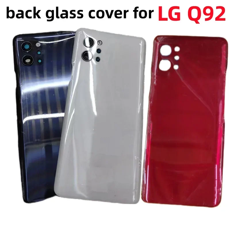 Q92 glass battery Black Cover Case for LG Q92 5G LM-Q920N q920 lgq920 phone rear housing case backshell